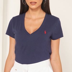Ralph Lauren Sport Navy Blue, red logo